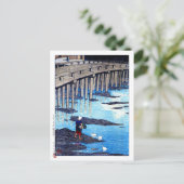 ukiyoe hasui n19 Gion Bridge, Hondo, Amakusa Postkarte (Stehend Vorderseite)