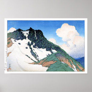 ukiyoe hasui n21 Berg Asahi aus gesehen ... Poster