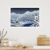 ukiyoe hasui n22 Nakayamashichiri, Hida Poster (Küche)