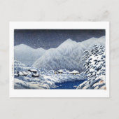 ukiyoe hasui n22 Nakayamashichiri, Hida Postkarte (Vorderseite)