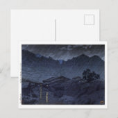 ukiyoe hasui n25 Suhara, Kiso Postkarte (Vorne/Hinten)