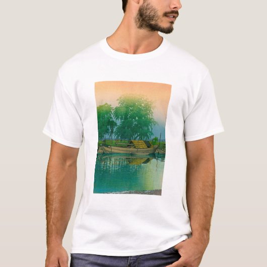 ukiyoe hasui No56 Dawn in Tsuchiura T-Shirt (Vorderseite)