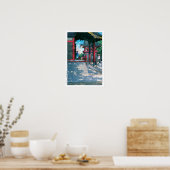 ukiyoe - hasui - No.18 Meguro Fudo Temple - Poster (Küche)