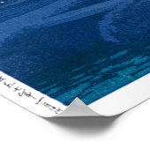 ukiyoe - hasui - No.20 Mondlicht Nacht bei Gamo - Poster (Ecke)