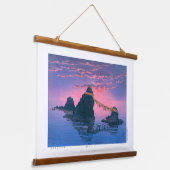 ukiyoe - hasui - No.25 Die paar Felsen von ... Wandteppich Mit Holzrahmen (Gewinkelt)