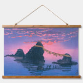 ukiyoe - hasui - No.25 Die paar Felsen von ... Wandteppich Mit Holzrahmen (Vorne)