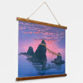 ukiyoe - hasui - No.25 Die paar Felsen von ... Wandteppich Mit Holzrahmen (Gewinkelt)