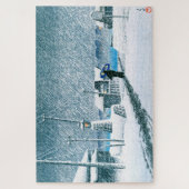 ukiyoe - hasui - No.3 Schnee bei Tsukishima - Puzzle (Vertikal)