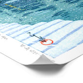 ukiyoe - Hasui - No.40 Schnee in Kiba - Poster (Ecke)