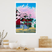 ukiyoe - hasui - No.44 Kiyomizu Hall, Ueno - Poster (Küche)