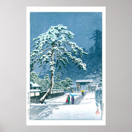 Ukiyoe - Hasui - Nr.12 Der Hommonji-Tempel, ... Poster