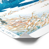 Ukiyoe - Hasui - Nr. 13 Senzoku-Teich - Poster (Ecke)