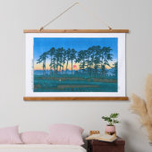 Ukiyoe - Hasui - Nr. 14 Ikegami Ichinokura (Sonnen Wandteppich Mit Holzrahmen (Schlafzimmer)