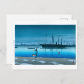 Ukiyoe - Hasui - Nr.17 Akashi-cho nach Regen - Postkarte (Vorne/Hinten)