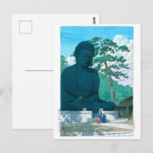 Ukiyoe - Hasui - Nr.1 Der Große Buddha Kamakura Postkarte (Vorne/Hinten)