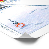 ukiyoe - Hasui - Nr.22 Schreine Präkincts im Schne Poster (Ecke)