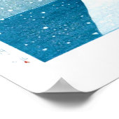 Ukiyoe - Hasui - Nr.24 Yakumo Brücke die Nagata .. Poster (Ecke)