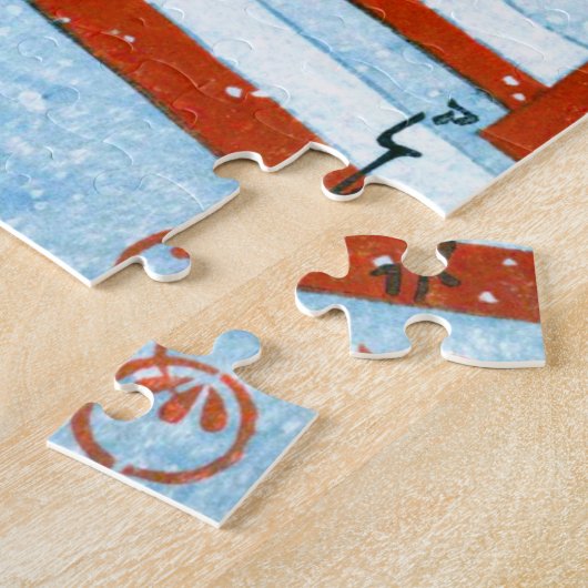 Ukiyoe - Hasui - Nr.24 Yakumo Brücke die Nagata .. Puzzle (Seite)