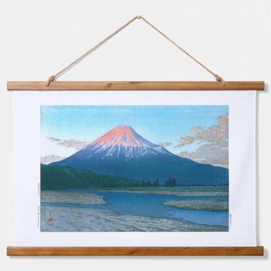 Ukiyoe - Hasui - Nr.30 Der Fuji - Wandteppich Mit Holzrahmen (Vorne)