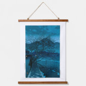 Ukiyoe - Hasui - Nr. 33 Abend in Beppu - Wandteppich Mit Holzrahmen (Vorderseite)