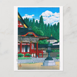Ukiyoe - Hasui - Nr.36 Kuonji Temple am Berg Minob Postkarte