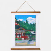 Ukiyoe - Hasui - Nr.36 Kuonji Temple am Berg Minob Wandteppich Mit Holzrahmen (Vorderseite)