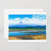 ukiyoe - Hasui - Nr.37 Banyū Fluss - Postkarte (Vorne/Hinten)