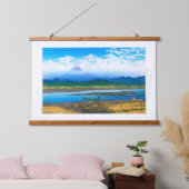 ukiyoe - Hasui - Nr.37 Banyū Fluss - Wandteppich Mit Holzrahmen (Schlafzimmer)