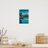 Ukiyoe - Hasui - Nr. 39 Shinagawa - Poster (Küche)