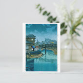 Ukiyoe - Hasui - Nr. 39 Shinagawa - Postkarte (Stehend Vorderseite)