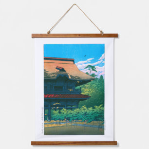 Ukiyoe - Hasui - Nr.42 Kenchoji Temple, Kamakura - Wandteppich Mit Holzrahmen