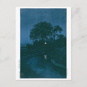 Ukiyoe - Hasui - Nr. 45 Minuma River at Omiya - Postkarte