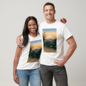 ukiyoe Hasui Nr. 53 Mt. Fuji von Yui-cho aus geseh T-Shirt (Unisex)