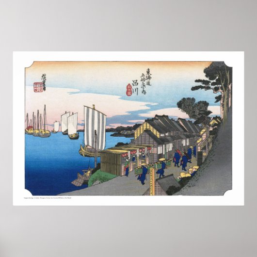 ukiyoe - Hiroshige - No.01 Shinagawa - Poster (Vorne)
