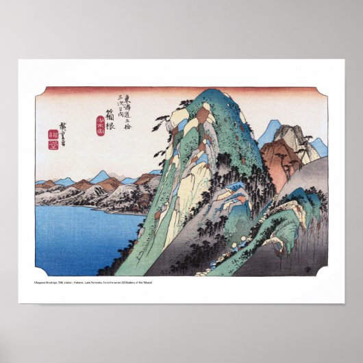 ukiyoe - Hiroshige - No.10 Hakone - Poster (Vorne)