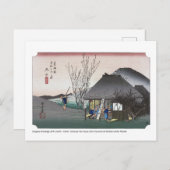 ukiyoe - Hiroshige - No.20 Mariko - Postkarte (Vorne/Hinten)