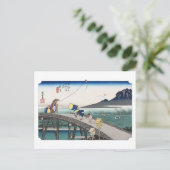 ukiyoe Hiroshige No.26 Kakegawa Postkarte (Stehend Vorderseite)