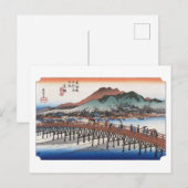 ukiyoe Hiroshige No.54 Keishi Postkarte (Vorne/Hinten)