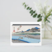 ukiyoe Hiroshige Nr.09-2 Odawara Postkarte (Stehend Vorderseite)
