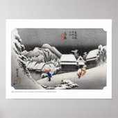Ukiyoe - Hiroshige - Nr. 15-2 Kambara - Poster (Vorne)