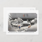 Ukiyoe - Hiroshige - Nr. 15-2 Kambara - Postkarte (Vorne/Hinten)