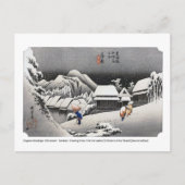 Ukiyoe - Hiroshige - Nr. 15-2 Kambara - Postkarte (Vorderseite)