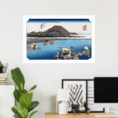 ukiyoe - Hiroshige - Nr. 19 fuchū - Poster (Heimbüro)