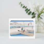 ukiyoe Hiroshige Nr.28 Mitsuke Postkarte (Stehend Vorderseite)