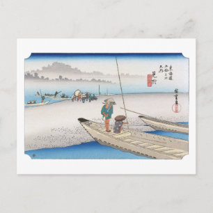 ukiyoe Hiroshige Nr.28 Mitsuke Postkarte