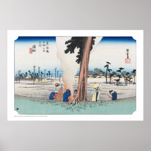 Ukiyoe - Hiroshige - Nr.29 Hamamatsu - Poster