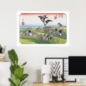 ukiyoe - Hiroshige - Nr.39 Chiryū - Poster (Heimbüro)