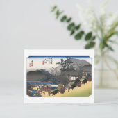 ukiyoe Hiroshige Nr.53 Ōtsu Postkarte (Stehend Vorderseite)
