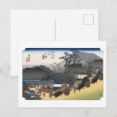ukiyoe Hiroshige Nr.53 Ōtsu Postkarte (Vorne/Hinten)