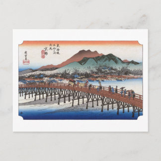 ukiyoe Hiroshige Nr.54 Keishi Postkarte